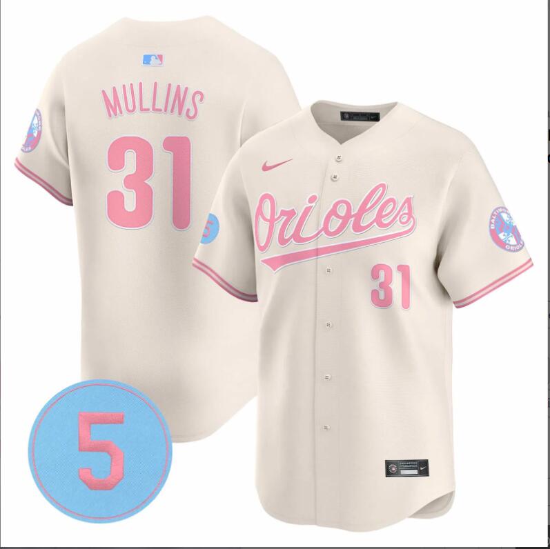 Men Baltimore Orioles #31 Mullins cream 2024 Nike MLB jersey